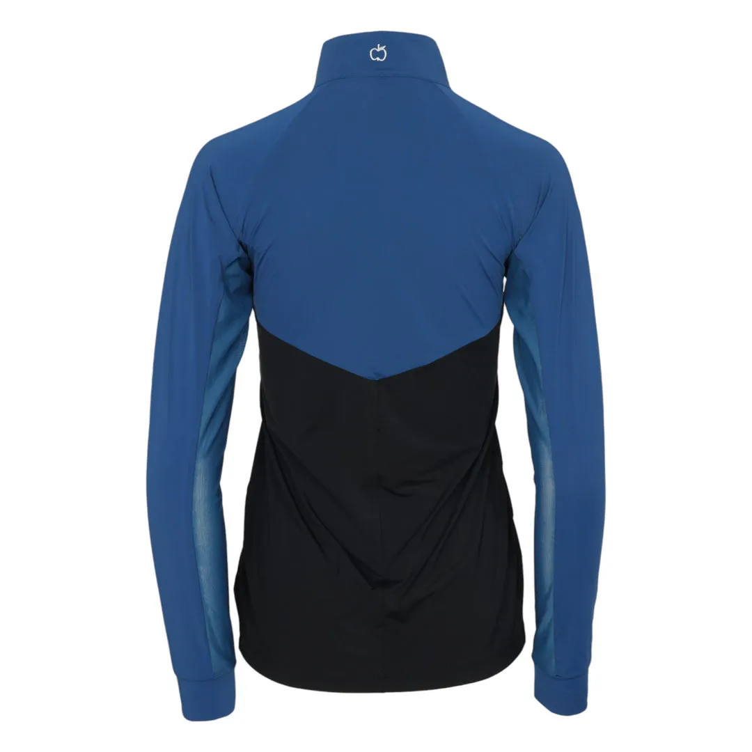Dapplebay Lady Rijshirt 1/4 Zip Navy/Black Ice-Feel
