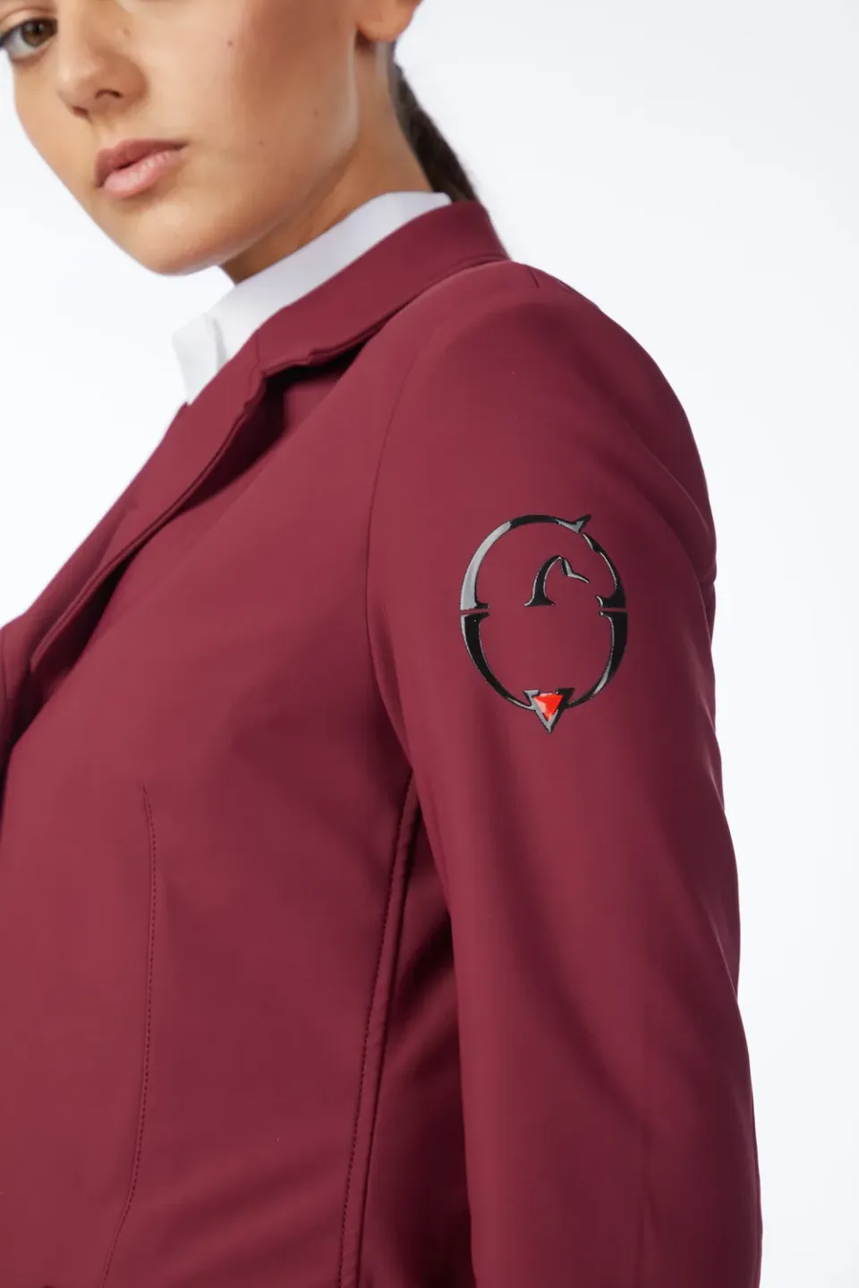 Vestrum Altair wedstrijdjasje dames bi- stretch robijnrood