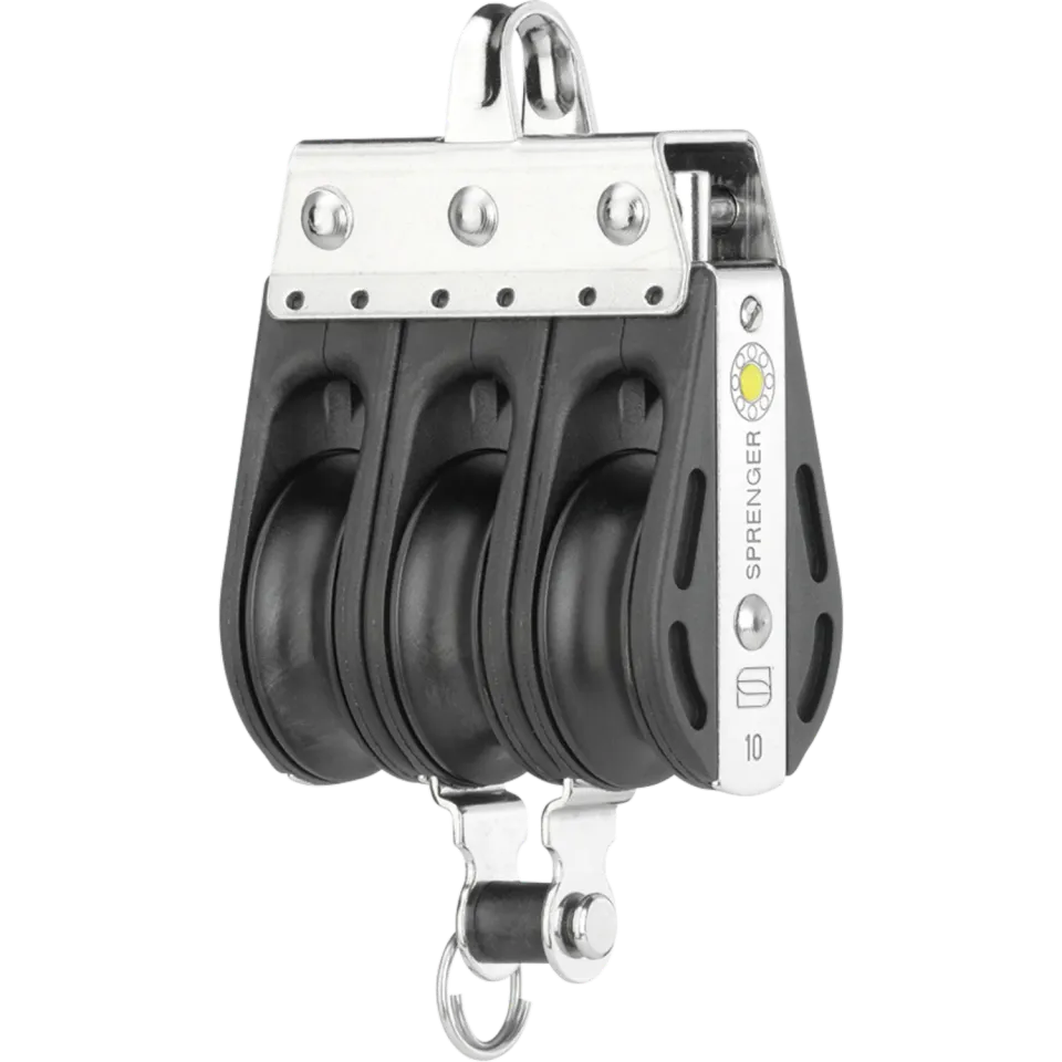 Herm Sprenger S-Block blok 10 mm 3-schijfs met beugel