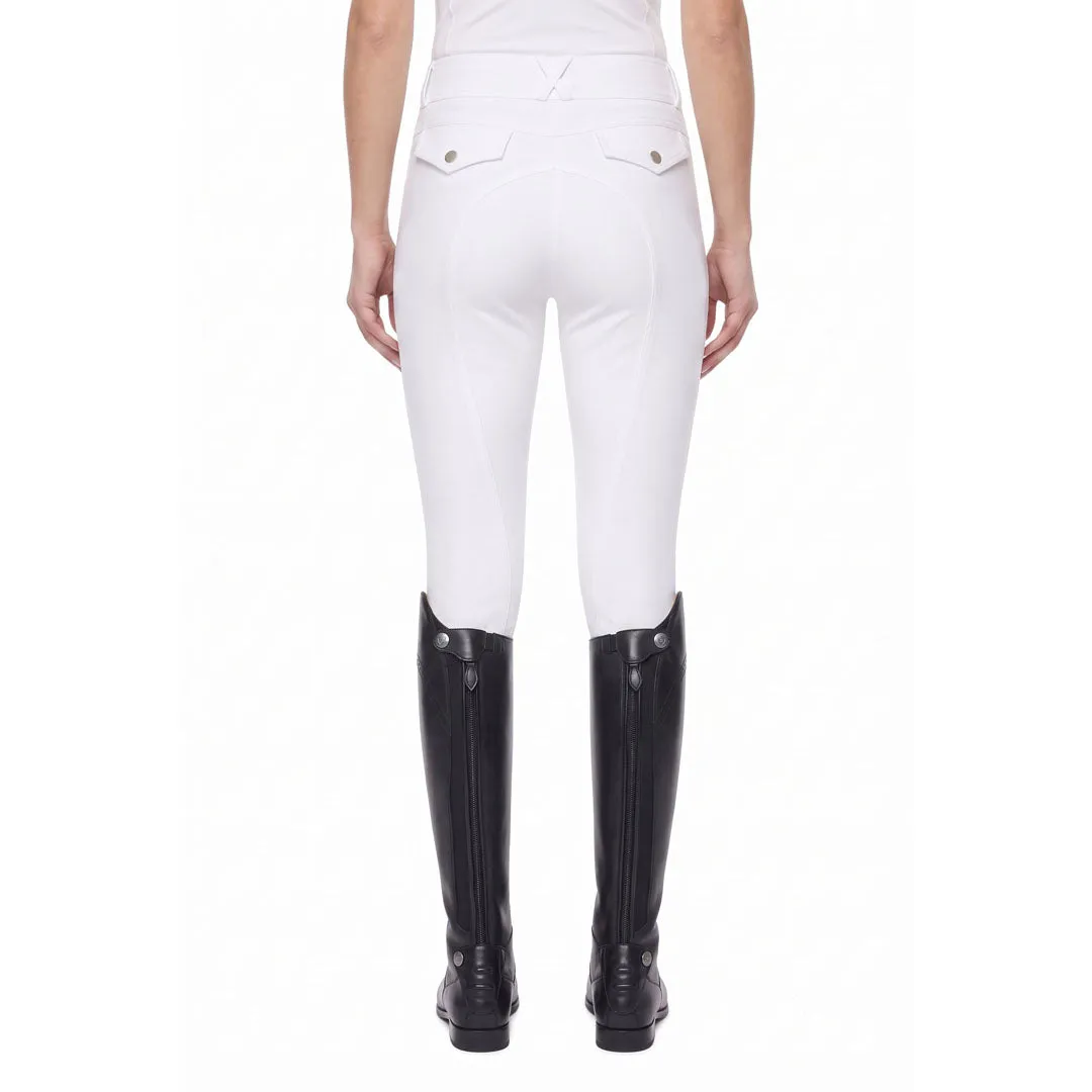 Equine Couture Dalton Tech Nova rijbroek kniegrip wit 30
