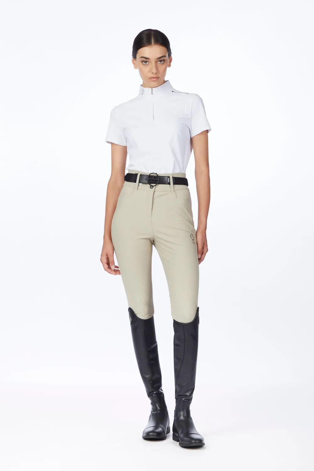 Vestrum Kursa wedstrijdshirt dames korte mouw met rits