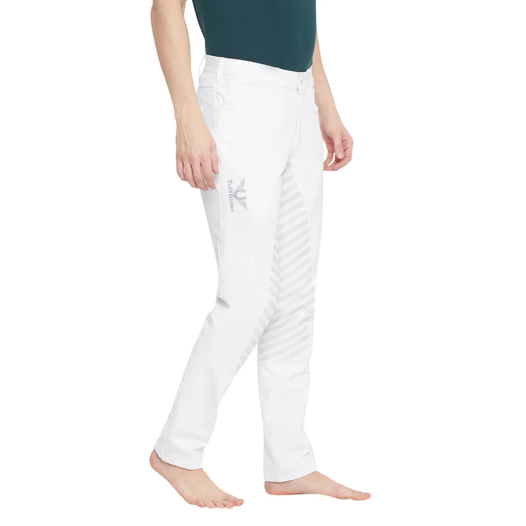 TuffRider Technical polobroek wit moisture wicking