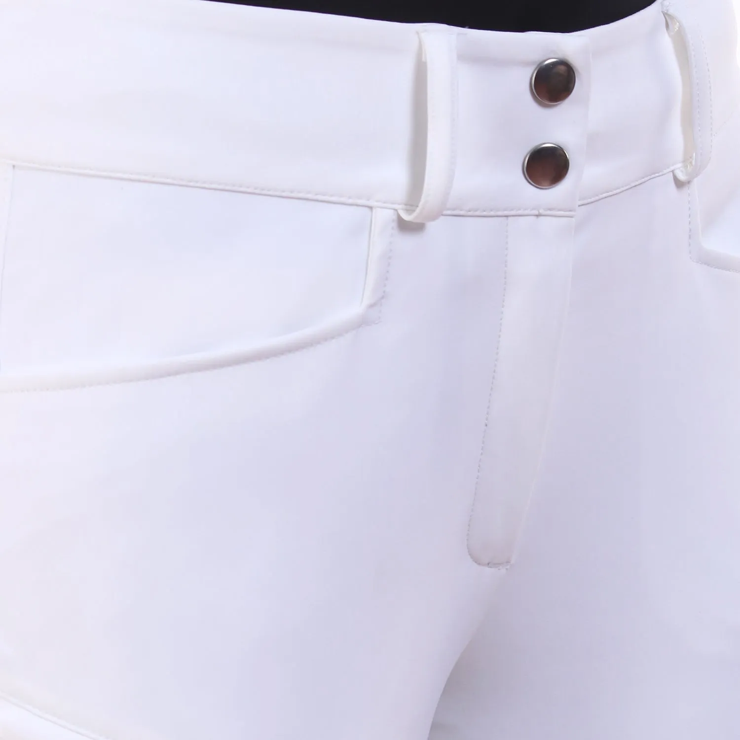 Equine Couture Techno dames rijbroek zwart kniepatches