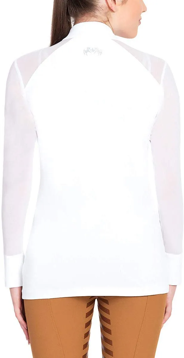 Equine Couture Erna EquiCool rijshirt wit lange mouw