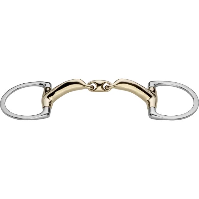 Herm Sprenger novocontact olijfbit D-ring 14 mm 125 mm