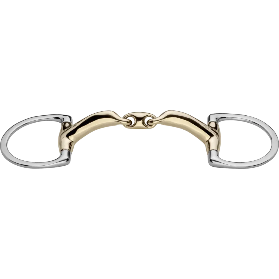 Herm Sprenger novocontact olijfbit D-ring 14 mm 125 mm