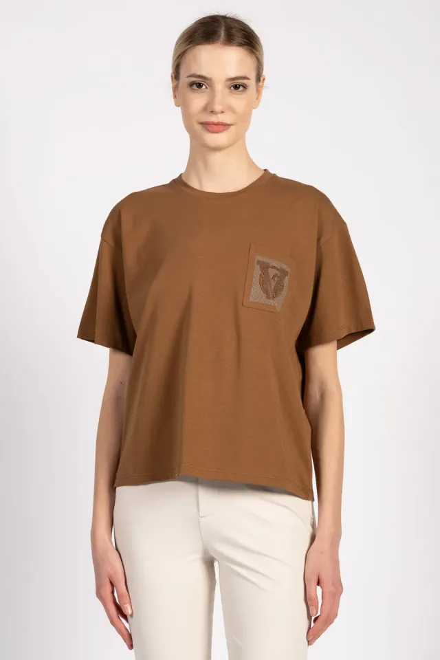 Vestrum Brasilia T-shirt dames over kneepjeslogo katoen