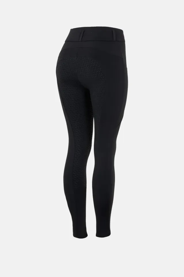 Horze Leanna thermo ridetights full grip zwart 32