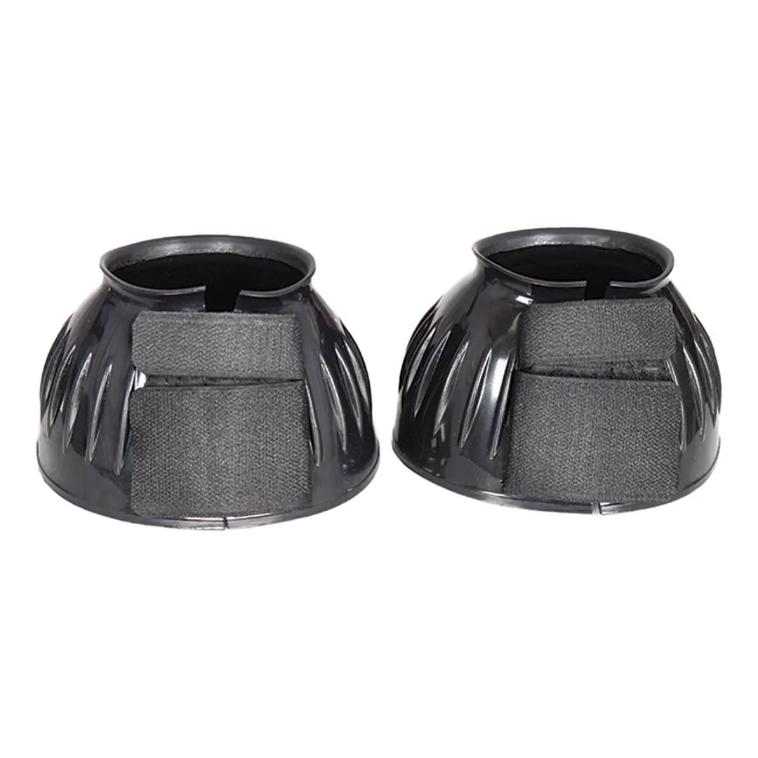 TuffRider Ribbed Rubber springschoenen zwart klittenband