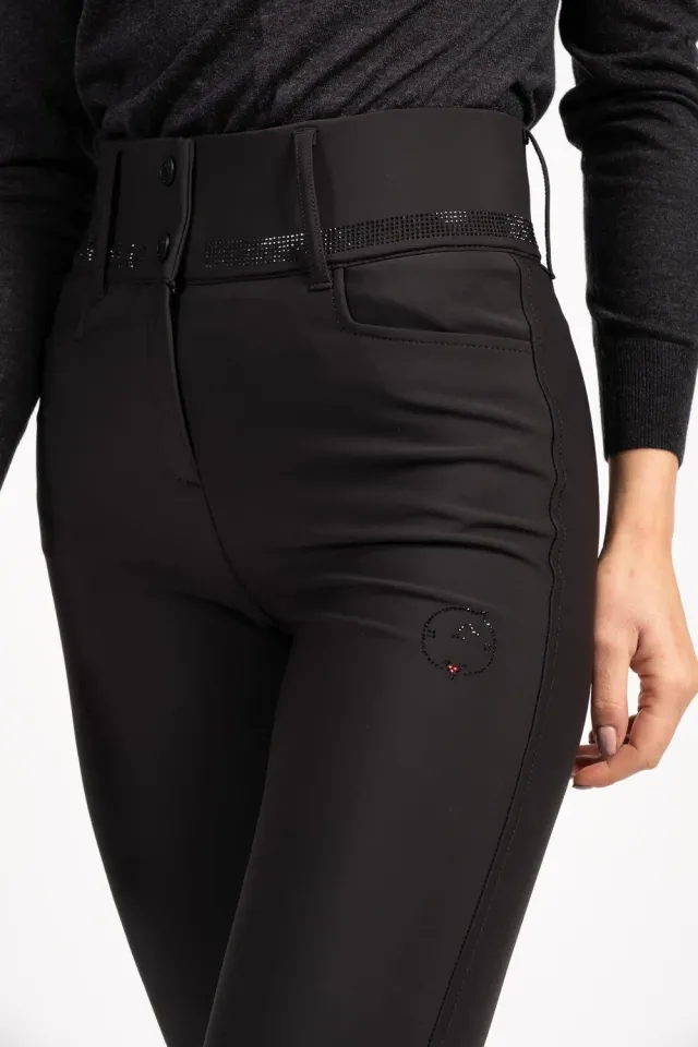 Vestrum Libra rijbroek full grip optisch wit hoge taille