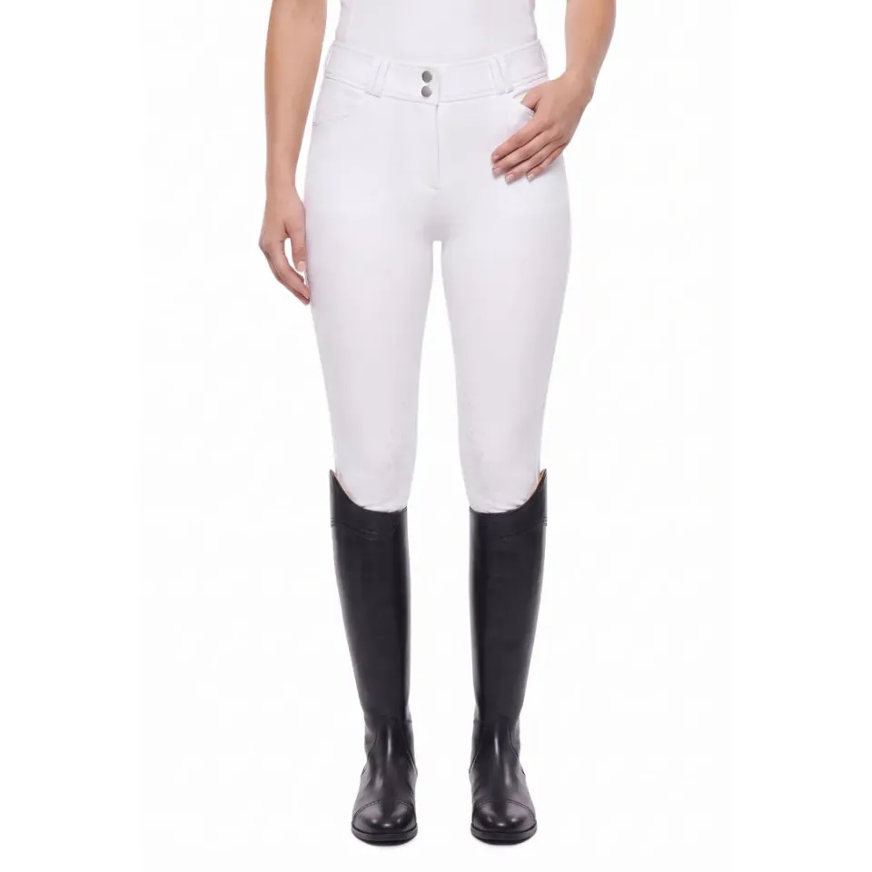 Equine Couture Dalton Tech Nova rijbroek kniegrip wit 30