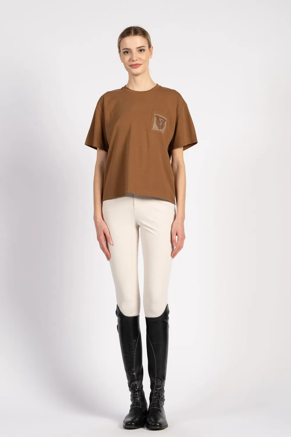Vestrum Brasilia T-shirt dames over kneepjeslogo katoen