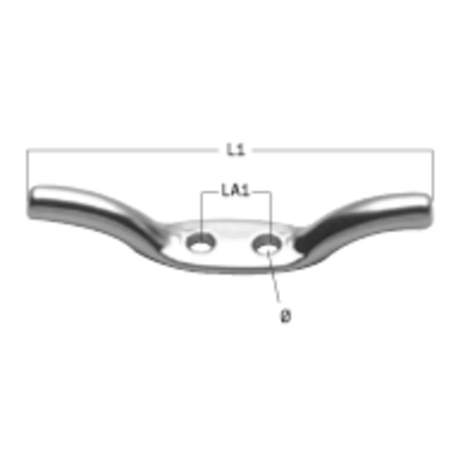 Herm Sprenger belegklamp rvs 2-gaats 80 mm 16 mm