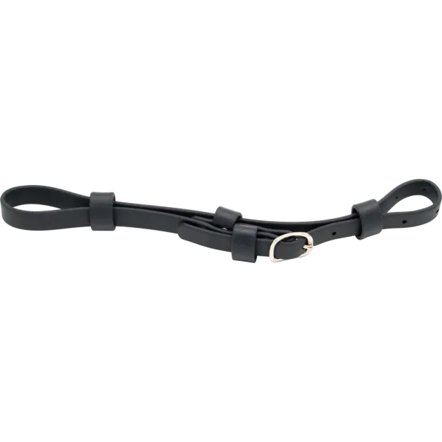Herm Sprenger kinriem BioThane zwart 59 cm universeelbit