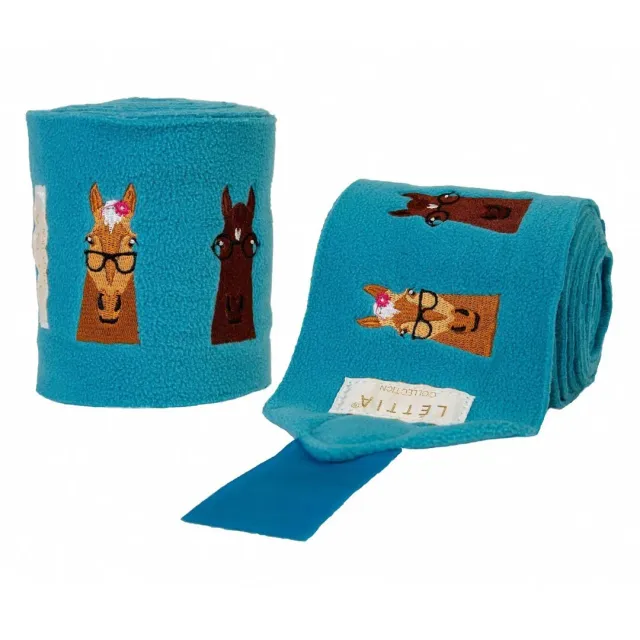 Lettia Hip Horses polo bandages fleece extra lang