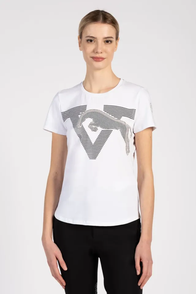 Vestrum Interlaken t-shirt dames katoen paardenprint