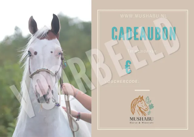 Mushabu Cadeaubon Webshop Paardencadeau Naar Keuze Bedrag