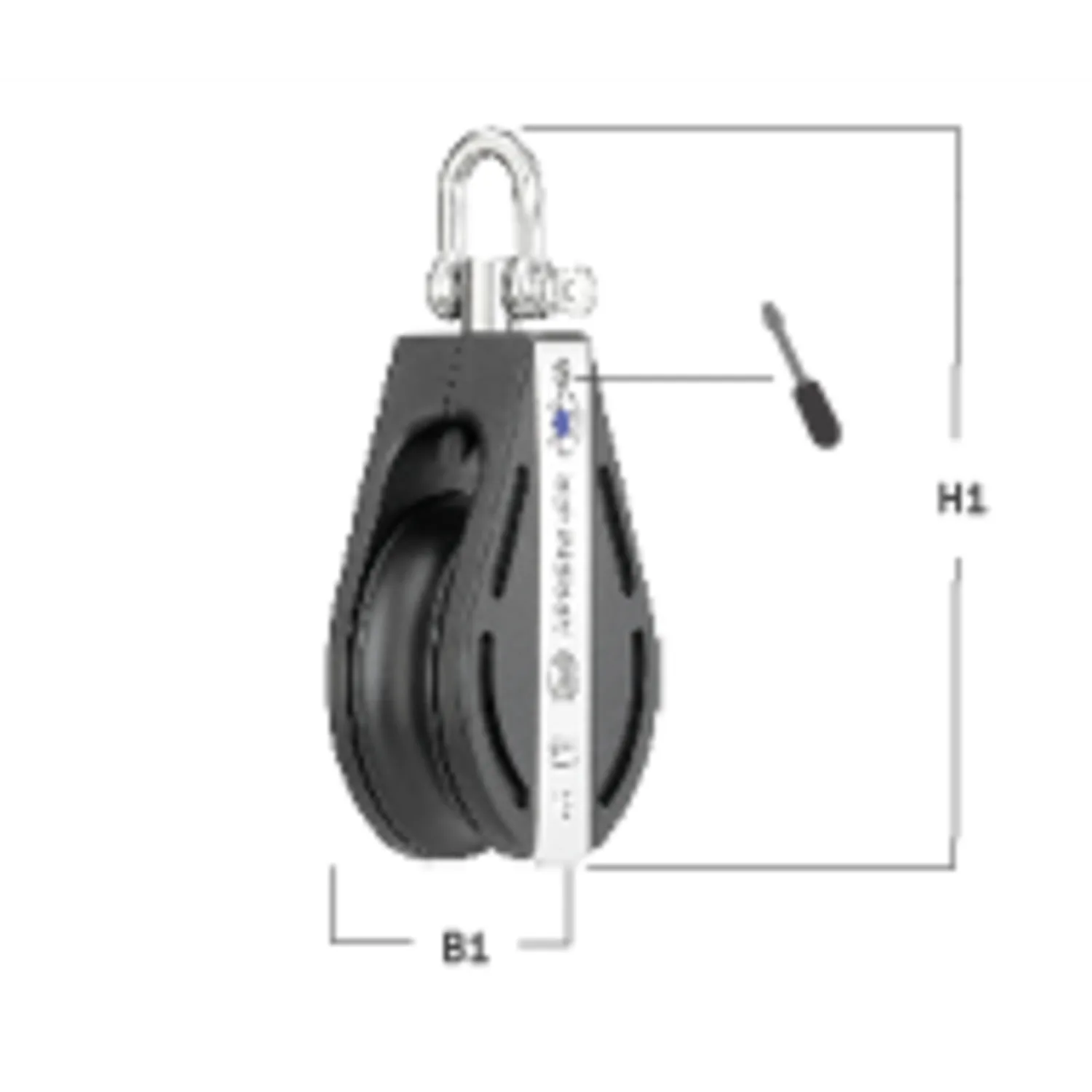 Herm Sprenger S-Block katrol 12 mm 1 rol wartel