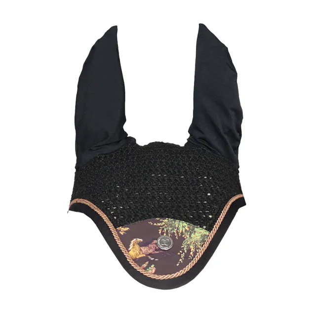 Dapplebay Autumn Toile vliegenkap dark bay katoen