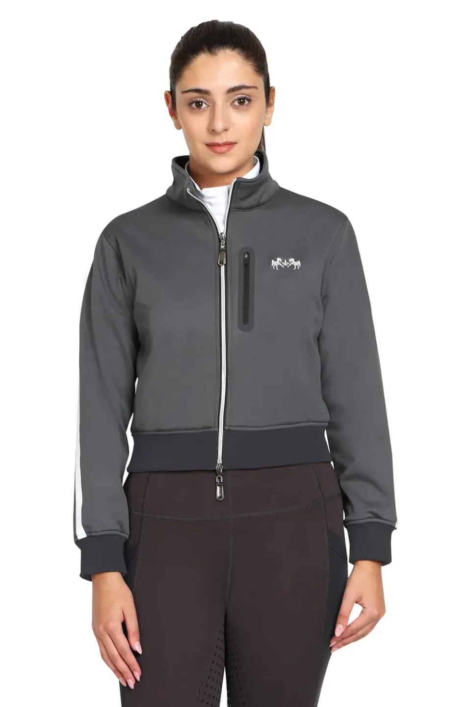 Equine Couture Pippa Cropped dames rijjas charcoal