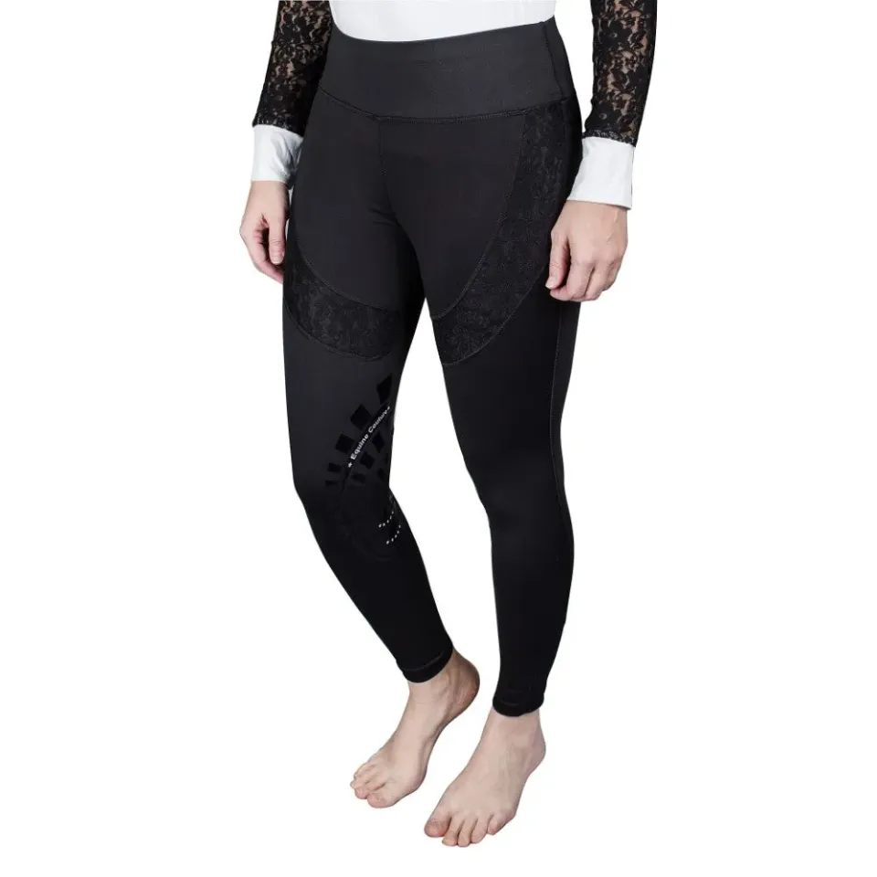 Equine Couture Spicy Girl Chili rijlegging zwart siliconen