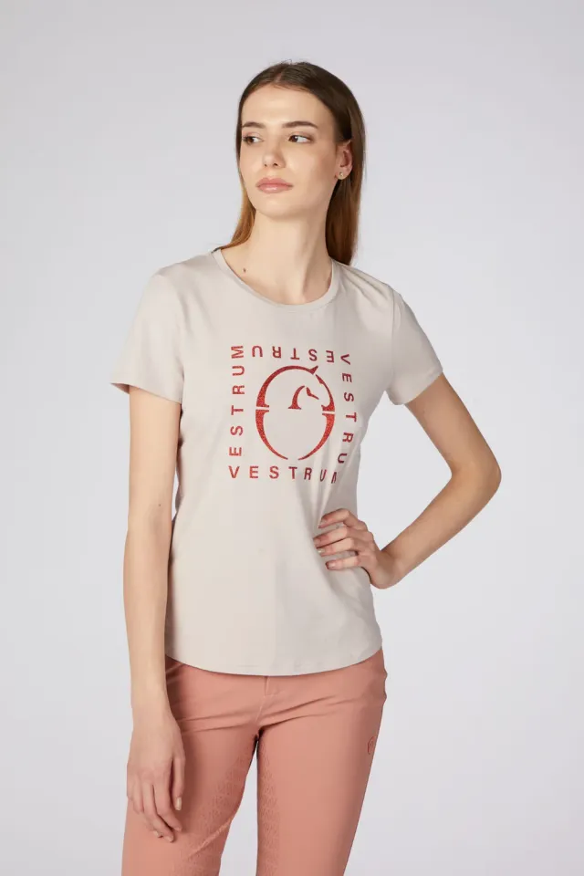 Vestrum Naeba T-shirt dames dusty pink katoen