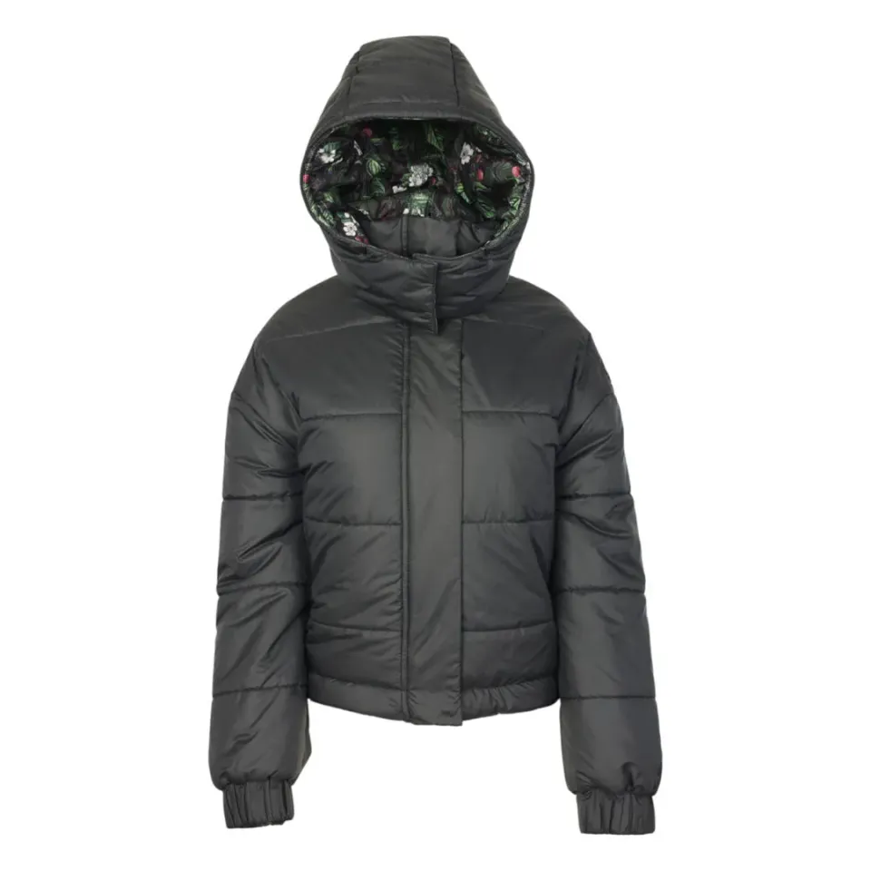 Dapplebay Reversible puffer winterjas Navy Black omkeer