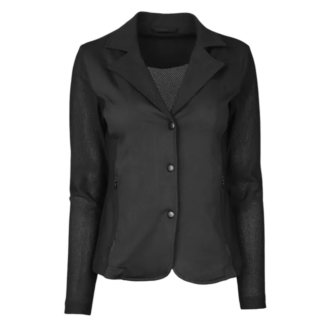 Equine Couture EquiVent H wedstrijdjasje zwart ventilerend