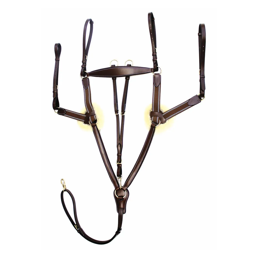 Henri de Rivel Pro 5 Point Elastic borsttuig zwart