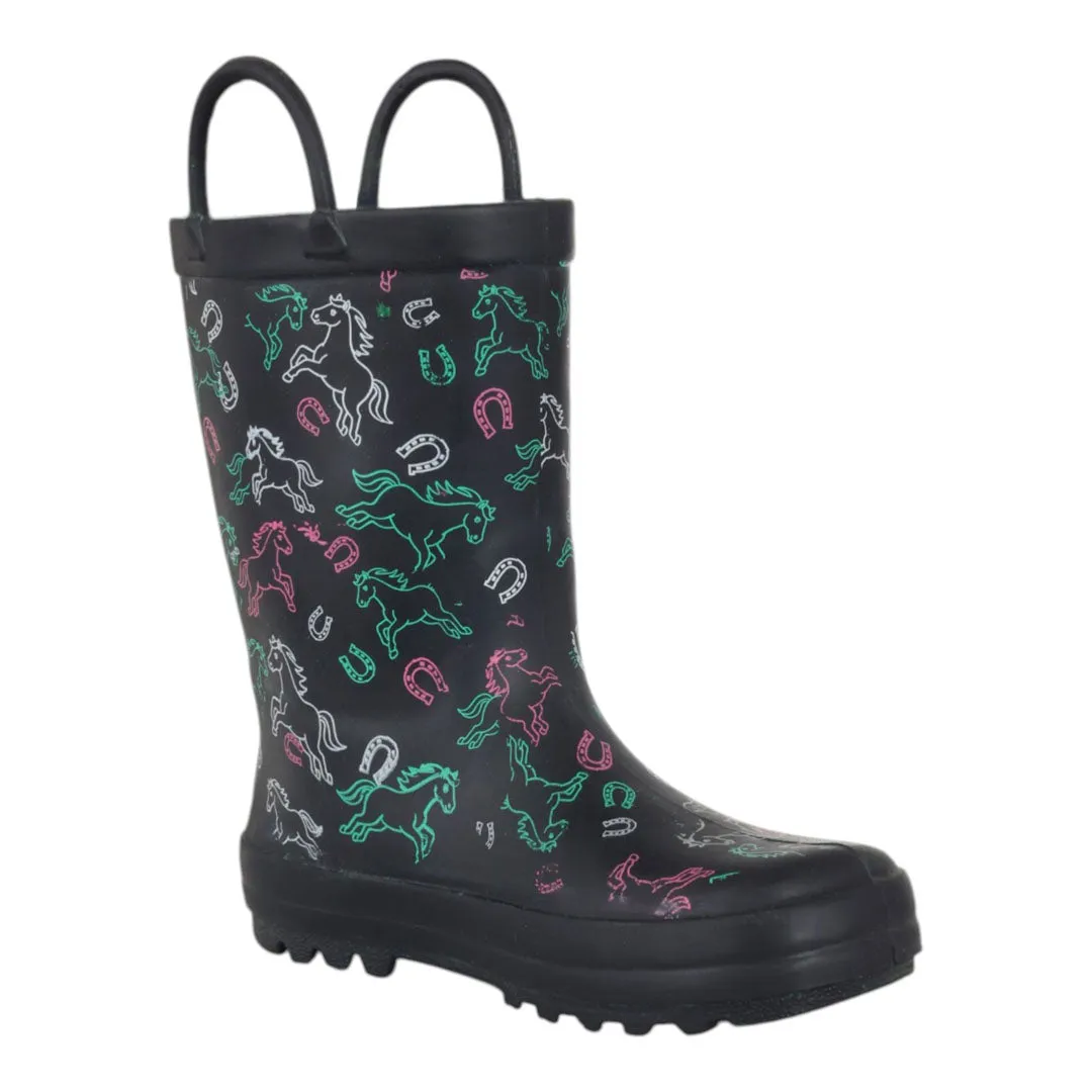 TuffRider BarnMule Pony Pals regenlaarzen midnight herd