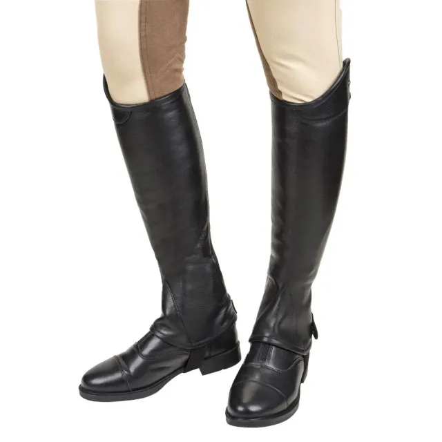 Lettia London Leren Chapskappen Zwart Large