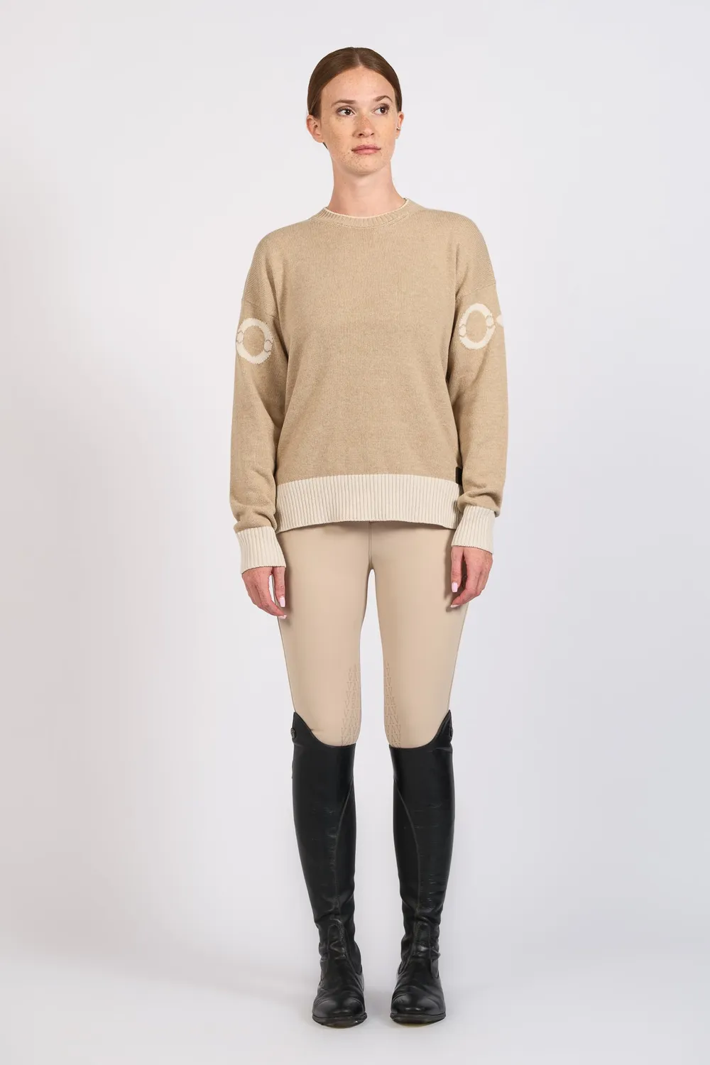 Vestrum Pamplona damestrui beige milk ronde hals