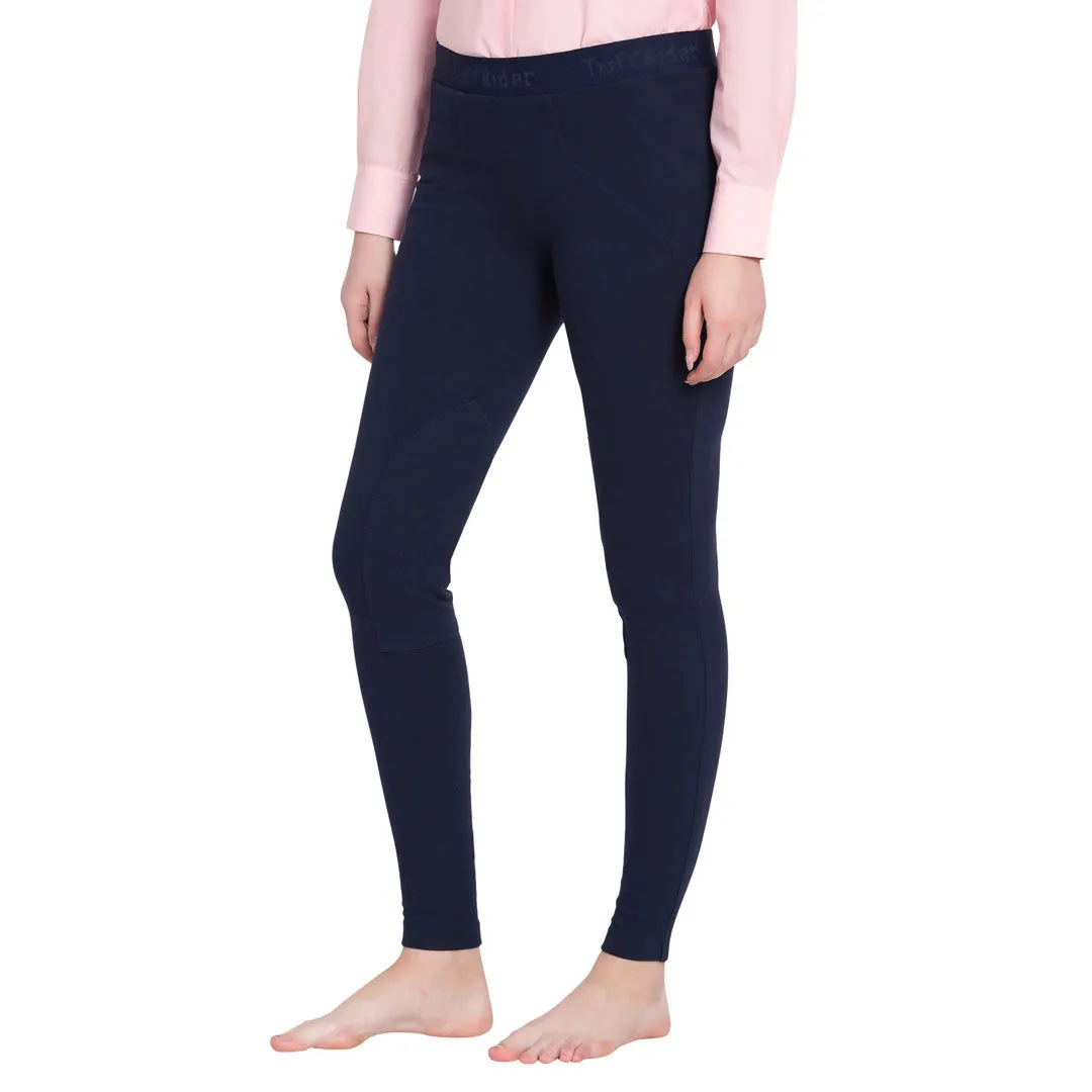 TuffRider Cotton Schoolers Rijlegging Zwart Katoen