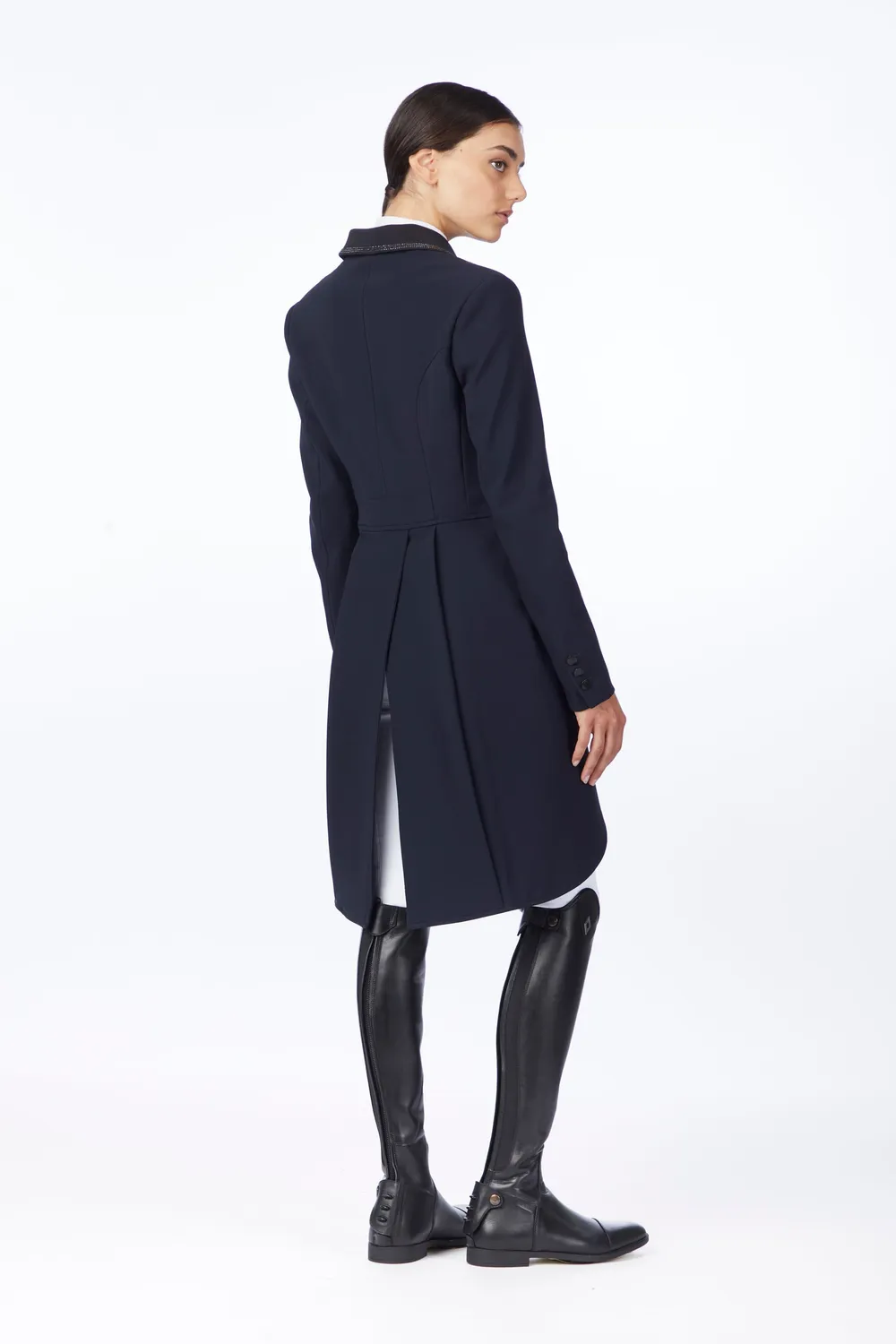 Vestrum Deneb dames dressuurfrac donkerblauw strass