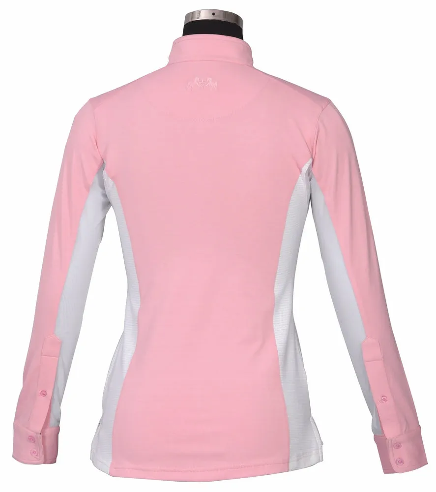 Equine Couture Cara Long Sleeve wedstrijdshirt wit
