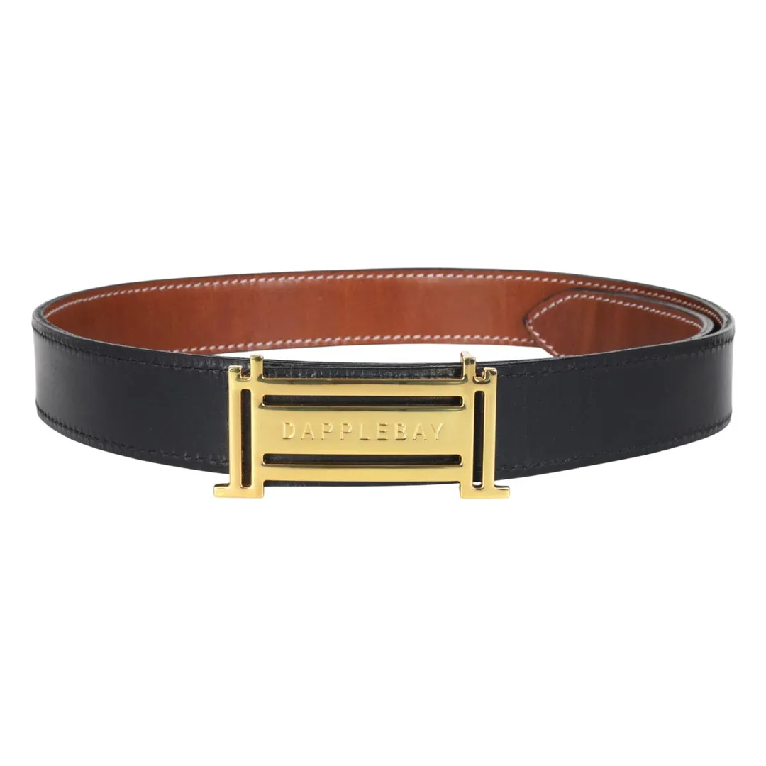 Dapplebay Reversible Jump Belt riem goud omkeerbaar