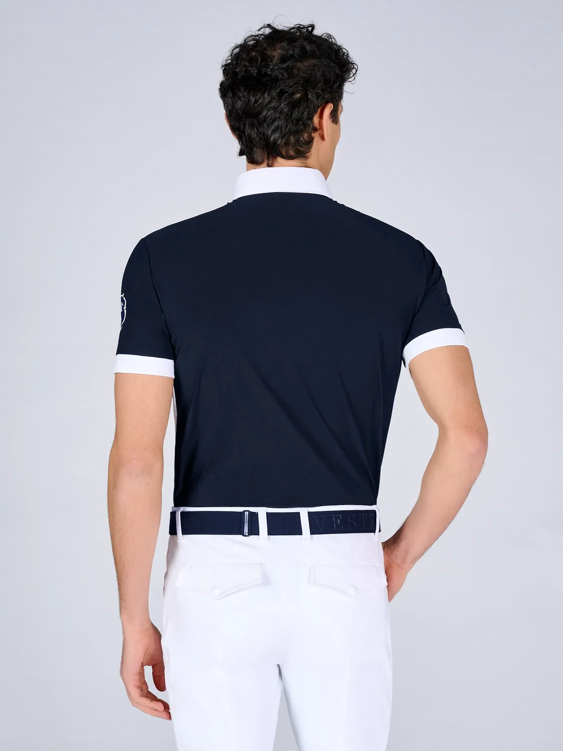Vestrum Budoni wedstrijdshirt heren wit sneldrogend