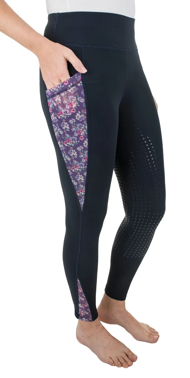 TuffRider Minerva 3 Season rijlegging full seat floral M print