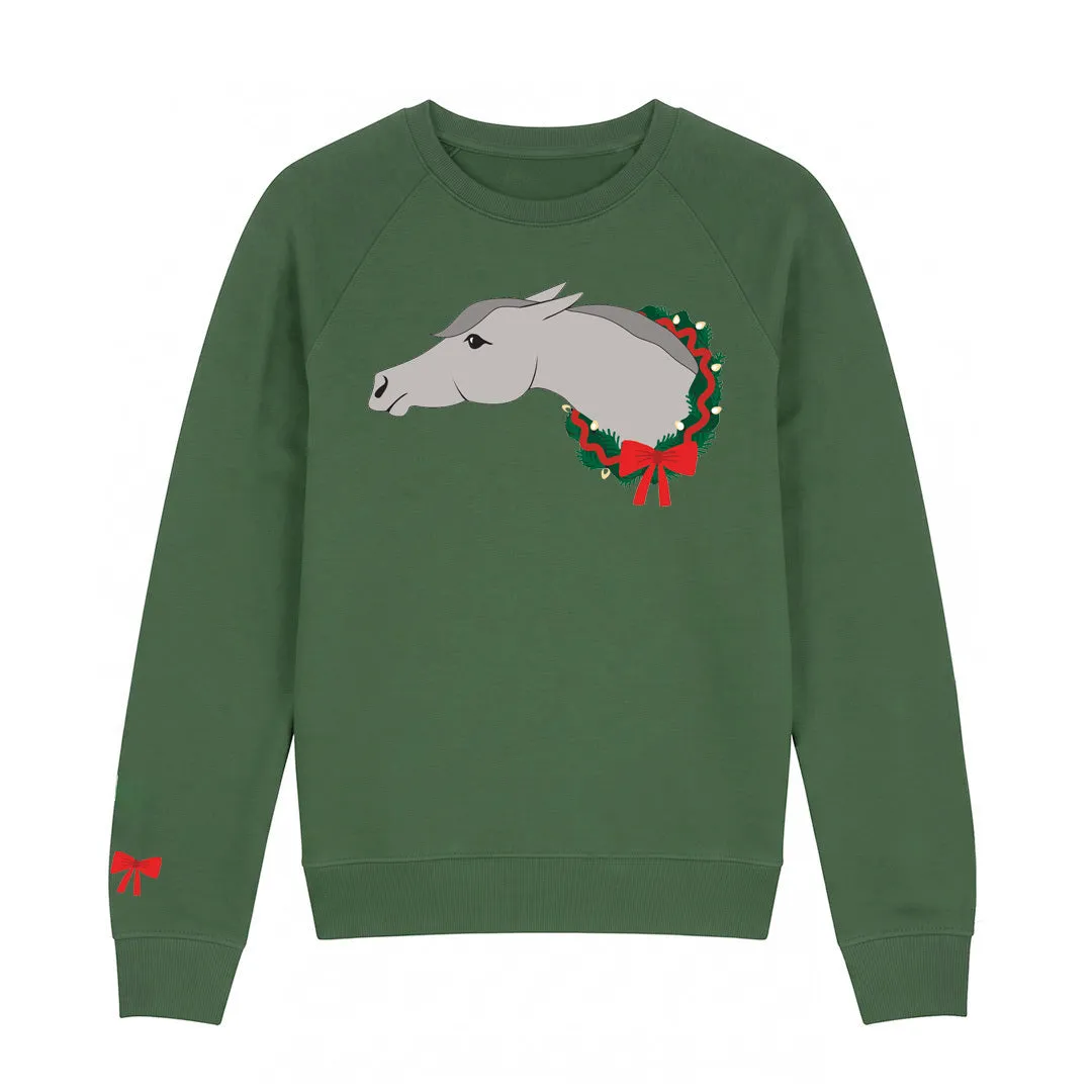 Dapplebay Mare-y & Bright sweater Hunter geborduurd