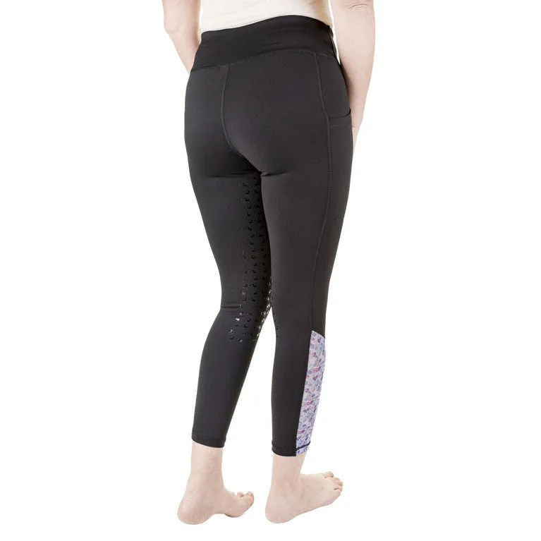 Equine Couture Smyrna rijlegging zwart daisy print
