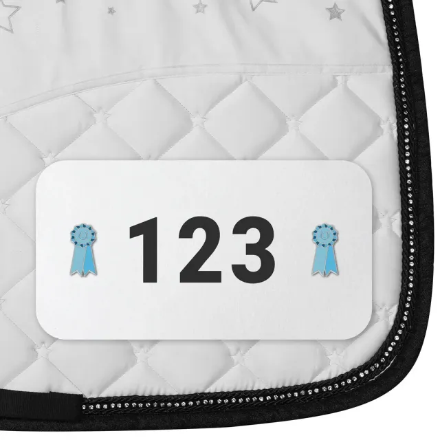 Dapplebay Blue Ribbon startnummer speldjes blauw