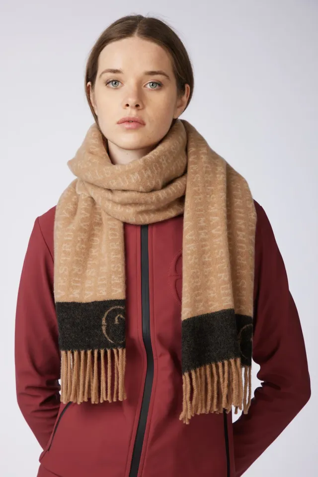 Vestrum Breno sjaal cashmere jacquard met franjes