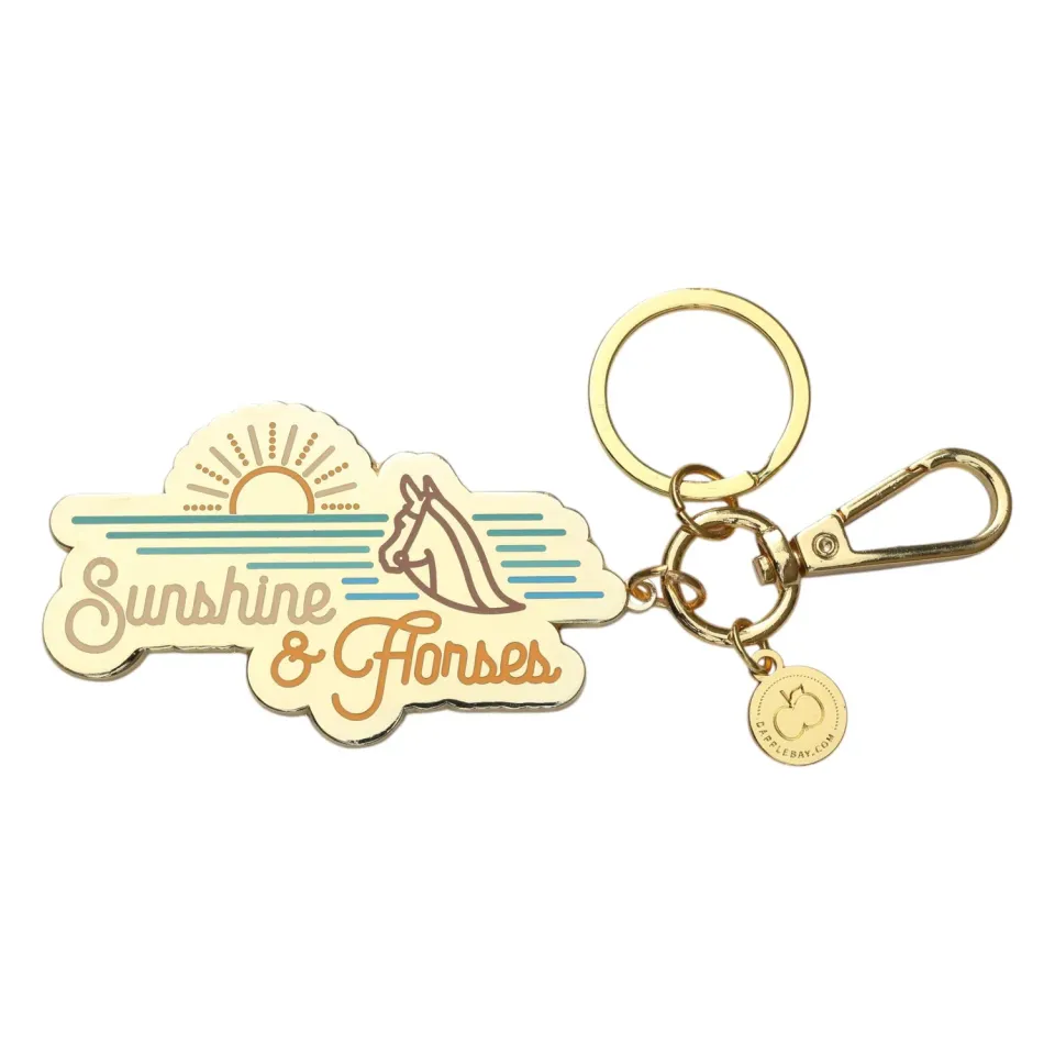 Dapplebay Sunshine & Horses sleutelhanger bedel cadeau