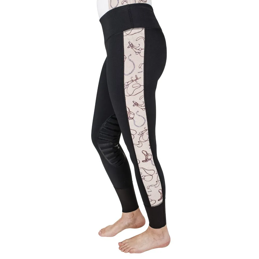 Equine Couture Equestrian Gear rijtight dames Zwart grip