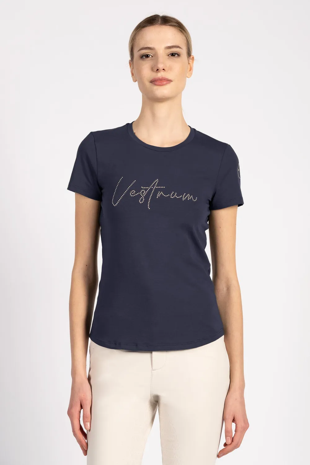 Vestrum Chantilly T-shirt dames wit strass
