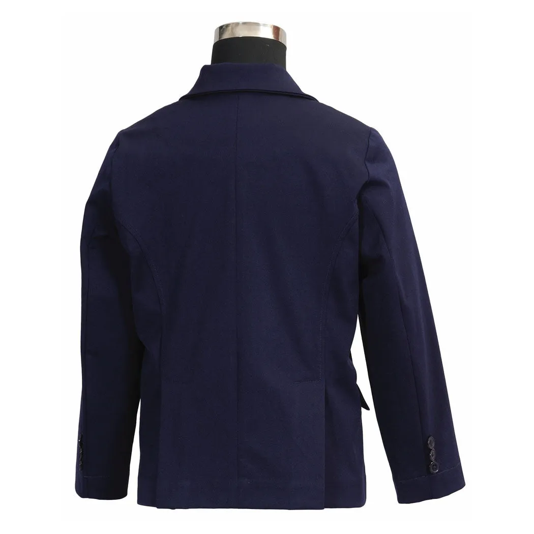 Equine Couture Raleigh kinder wedstrijdjasje navy stretch