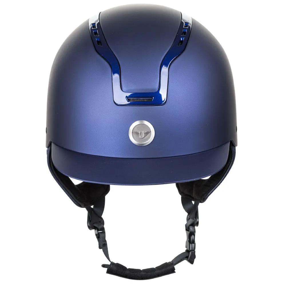 TuffRider Essential rijhelm navy mat ventilerend