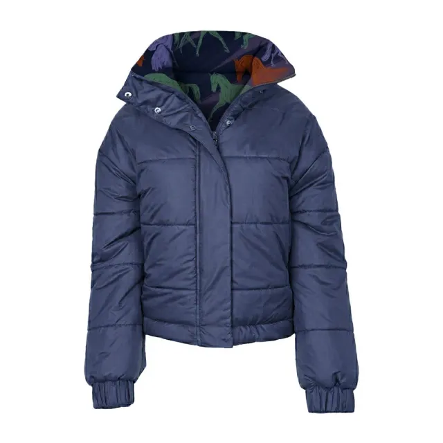 Dapplebay Reversible Puffer winterjas paars omkeerbaar