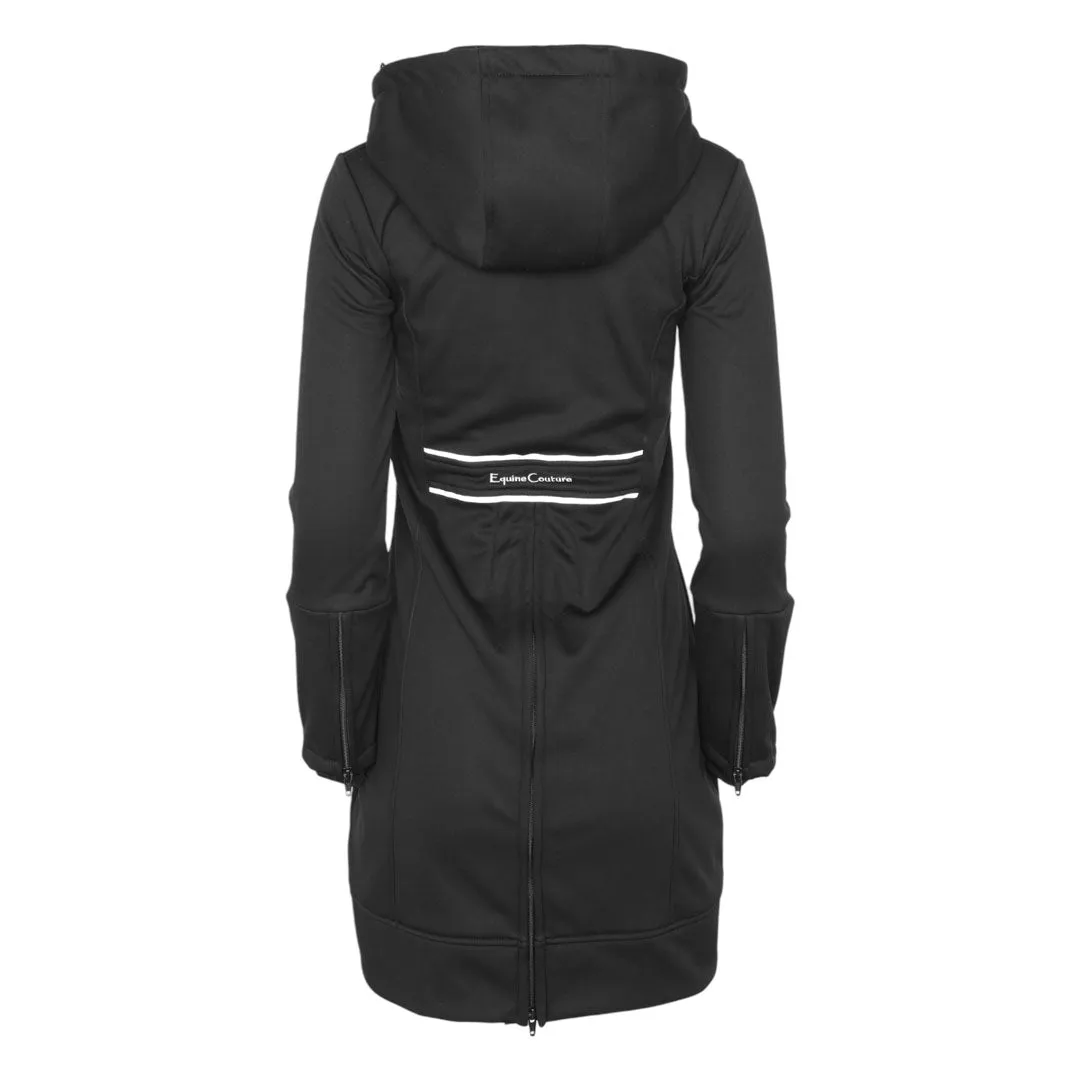 Equine Couture Noelle lange winterjas zwart