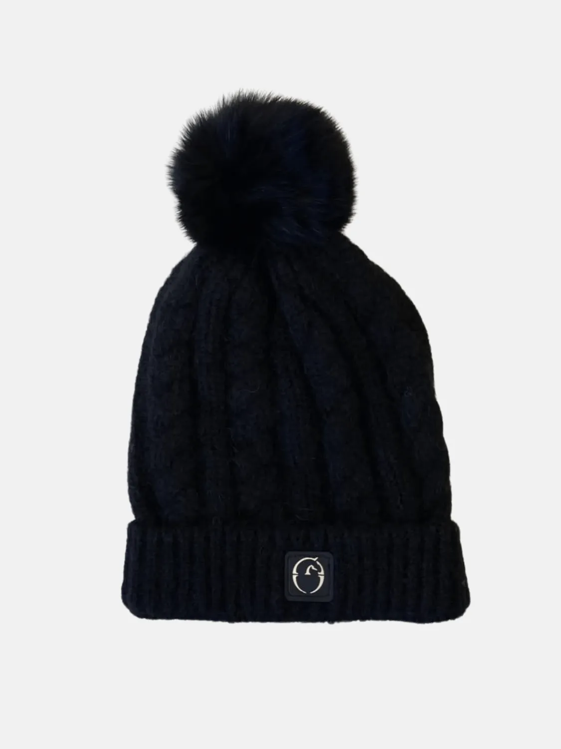Vestrum Dervio wintermuts met pompon kabelbreisel